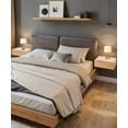 thumbnail image 2 of Floating Nightstand White with Drawers Modern Bedside Table Organiser Fully Assembled Shelf Small Spaces Wall Mounted Storage Wood Furniture for Bedroom Home Decor, 2 of 9