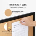 thumbnail image 2 of KFFKFF Cork Board Bulletin Board with MDF Sticker Frame Wall Mounted 36" x 24", 2 of 9
