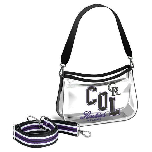 WEAR by Erin Andrews Colorado Rockies Clear Stadium Mini Purse