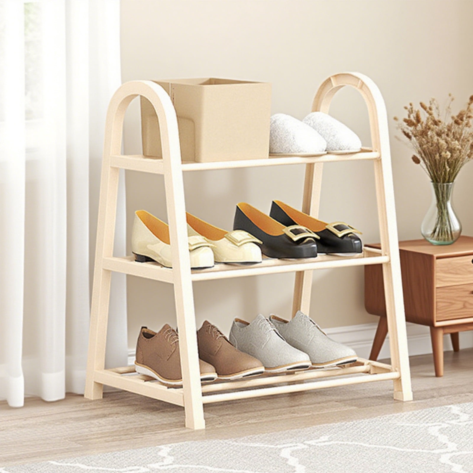 FAMTKT A-Line Shoe Rack Doorway Shoe Organizer Multilayer Shoe Rack No Installation Entrance Shoe Rack Dirtproof Storage Shoe Rack