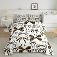thumbnail image 2 of Manfei Cartoon Bow Tie 3pcs King Size Comforter Sets,Leopard Print Bedding Comforter Set,Dreamy Princess Bedding Set,Ultra Soft Cute Room Decorative,Reversible, 2 of 6