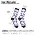 thumbnail image 2 of Rateoe Cute White Rabbit for Women Casual Calf Socks - Cute Crew Socks - Thin Soft Above Ankle Socks Size 5-11, 2 of 6