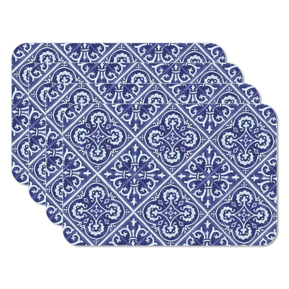 CounterArt Daffodil Retreat 4-Pack Reversible Plastic Tabletop Placemats