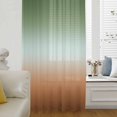 thumbnail image 6 of Sage Green Orange Ombre Sheer Curtains 45 Inches Long, Contemporary Abstract Gradient Light Filering Curtains, Breathable Simi Curtain Privacy Drapes for Kitchen Bathroom Small Window Treatment, 6 of 9