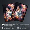thumbnail image 2 of Norwegian Forest Cat Lover Gift Pet Portrait Colourful Artwork Painting Large Wall Art Poster Print Thick Paper 18X24 Inch, 2 of 5