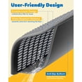 thumbnail image 6 of 23" x 35" Cat Litter Mat - Ultra-Large Litter Box Mat with Double Layers, Urine-Proof and Non-Slip Litter Trapping Mat, Easy to Clean Kitty Litter Mats for Floor, Scatter Control, Grey, 6 of 9