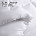 thumbnail image 7 of Polyester Brushed Single Quilt - White, Microfiber Filling, All-Season Down Alternative (Breathable & Warm), 7 of 7