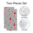 thumbnail image 2 of GZHJMY Cute valentines gnome, Bath Shower Towels Set of 2 for Bathroom -Soft Microfiber Hand Towel Absorbent Soft Decorative Face Towel for Kids 30 x 15 inch, 2 of 6