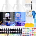 thumbnail image 1 of Kit de resina epoxi Pmbqifay, 7,6 L, transparente de alto brillo, para arte de bricolaje, 1 of 7