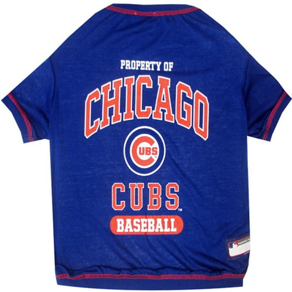 Pets First MLB Chicago Cubs Tee Shirt for Dogs & Cats. Officially Licensed - Small