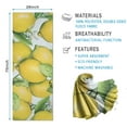 thumbnail image 2 of Yellow Lemon Fruit Flowers LightBlue Pattern Hot Yoga Mat Towel Non Slip for Hot Yoga - Quick-Drying Yoga Mat Cover with 4 Corner Pockets with Travel Bag - Hot Yoga Towel Non Slip 74"x26", 2 of 6