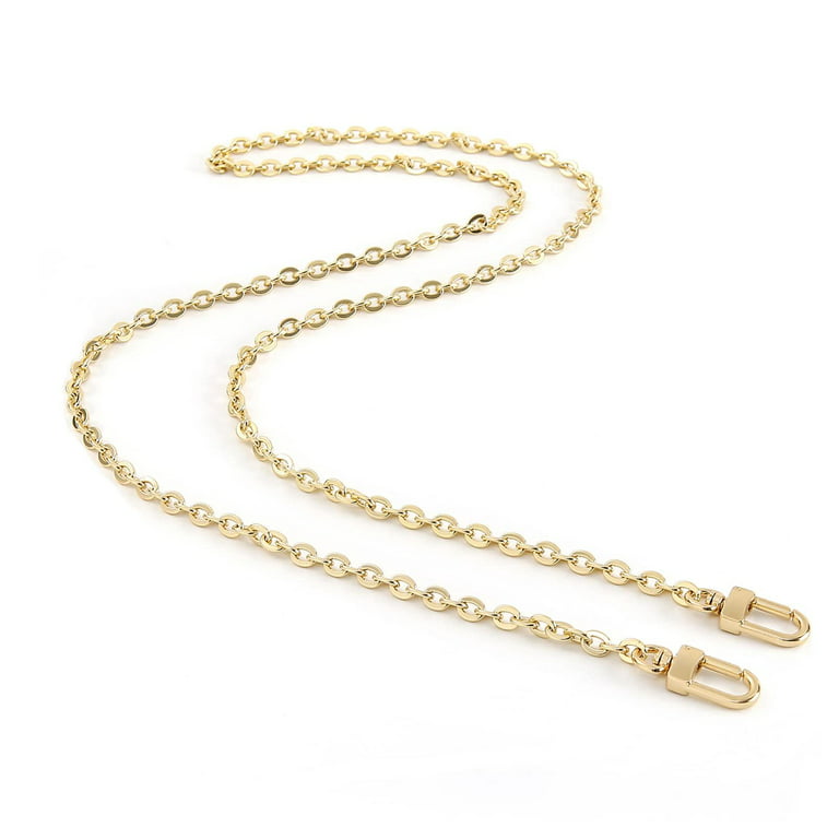 Mini Copper Purse Chains Shoulder Crossbody Strap Bag Accessories Charm  Decoration (Gold, 13')