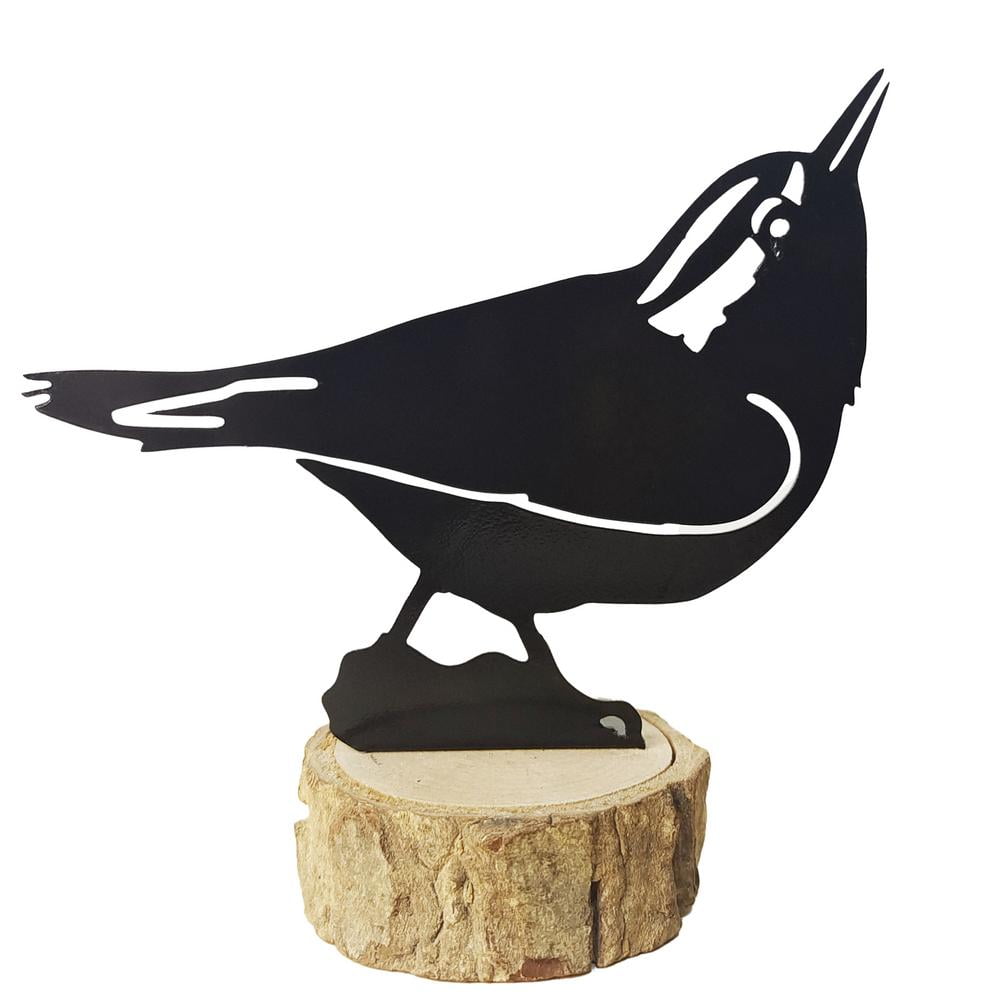 Fuwaxung Metal Bird Silhouettes Garden Fence Decor Woodpecker Robin