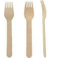 thumbnail image 4 of Disposable Wooden Forks Plain Forks/Spoons/Knives Disposable Utensils- Forks/Spoons/Knives Disposable 100% Biodegradable, 4 of 8