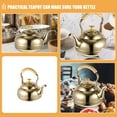 thumbnail image 5 of FENGGUIQU Whistling Tea Kettle Golden Stainless Steel Stovetop Use For Home Users 1Pack, 5 of 9