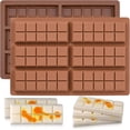 thumbnail image 1 of Silicone Wax Melt Molds - Rectangle Bar Molds for Wickless Candles & Chocolate, 1 of 6
