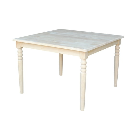 International Concepts Indoor Wood Kids Square Table in Unfinished