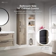 thumbnail image 5 of Flairwood Decor Cosmo Eve Fully assembled Bathroom Vanity with soft-closing doors, 14" x 12" x 63", 5 of 7