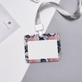 thumbnail image 6 of Susaid Rose Flowers Print ID Badge Holder with Double-Sided Windows Horizontal Hard Plastic Case Black Card Protector Pouch for Office School ID Credit Cards, 6 of 7