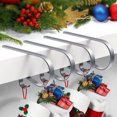 thumbnail image 3 of Alohelo Christmas Blanket Socks, 8-piece Metal Christmas Stocking Rack, Chimney Multi-purpose Hook, Christmas Household Items, 3 of 5