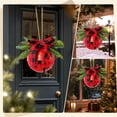 thumbnail image 3 of Clearance! Christmas Hanging Ornament Bell Pendant Christmas Decoration 14.6" Giant Metal Christmas Bell Hanging Ornament (Red), 3 of 9