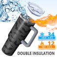 thumbnail image 5 of Bat Silhouette Halloween Pattern Tumbler with Handle and Lid,40oz Double Wall Vacuum Insulated Tumbler,Cups Gift for Women and Men, 5 of 7