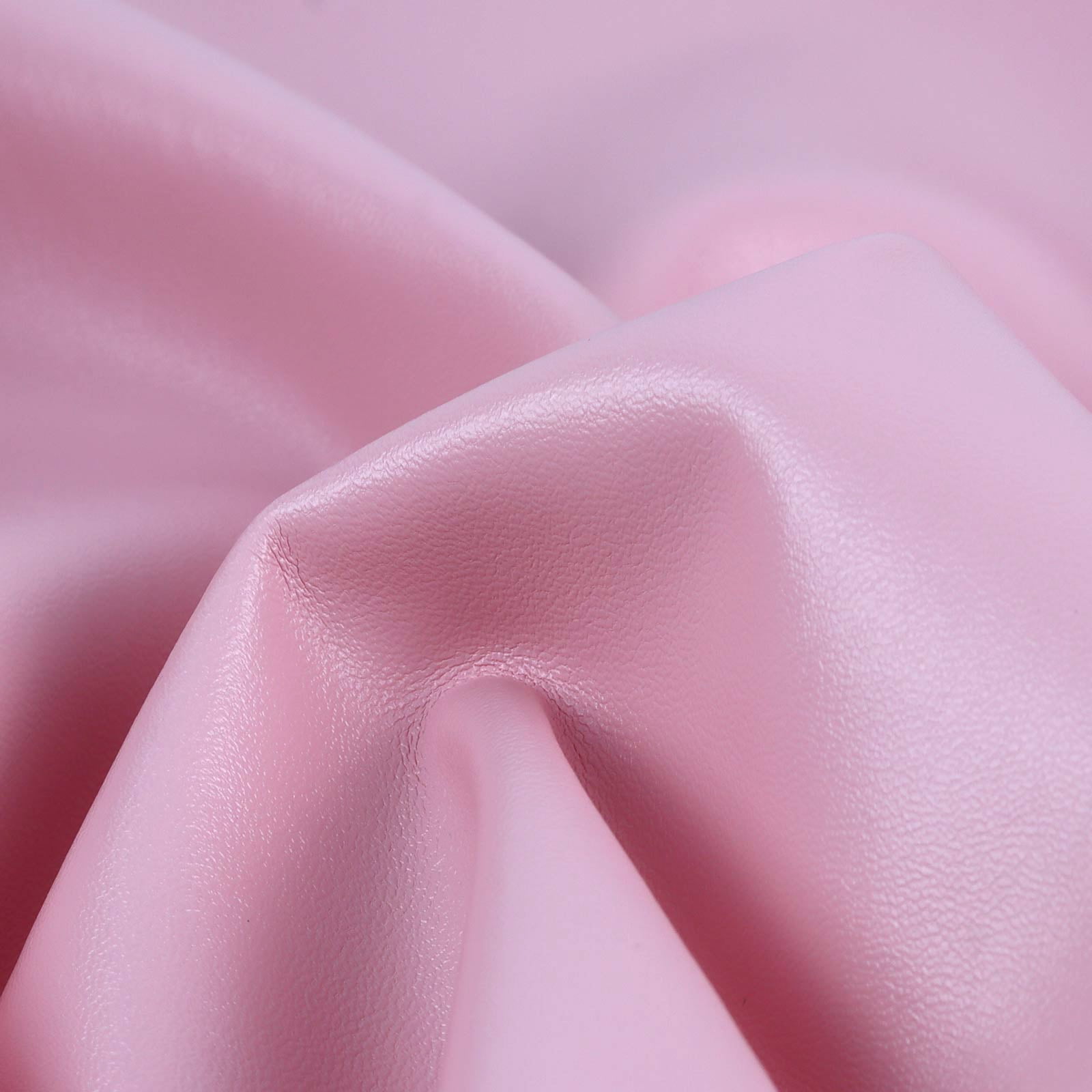 Pink Marine Vinyl PU Faux Leather Fabric Home Decor Fabric for Crafts DIY Outdoor Upholstery 53" Wide