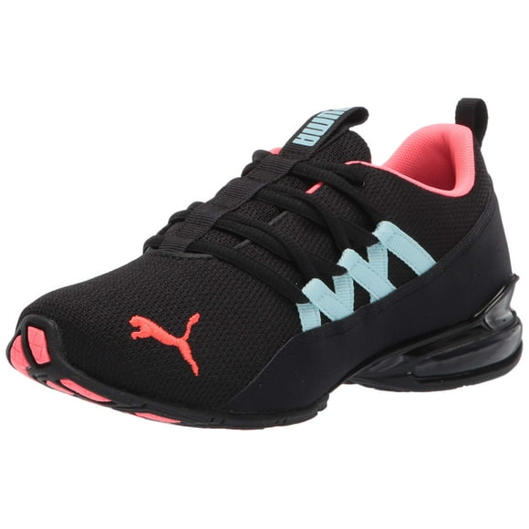 PUMA womens Riaze Prowl Running Shoe, Puma Black-ignite Pink-aquamarine, 8.5 US