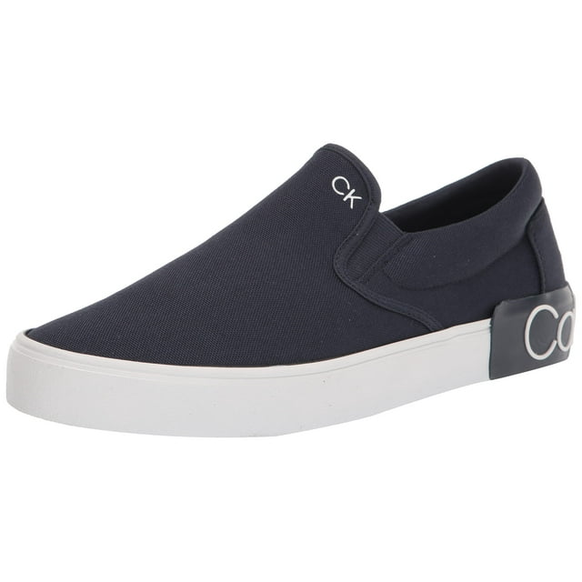Zapatillas Calvin Klein RYOR de lona azul marino para hombre, talla 8.5