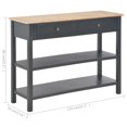 thumbnail image 4 of vidaXL Sideboard Black 110x35x80 cm MDF, 4 of 5