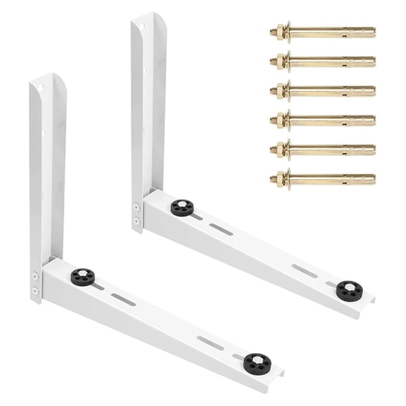 Heavy Duty Mini Split Wall Mounting Bracket for 6000-12000 BTU, Outdoor Ductless Air Conditioners Heat Pumps Adjustable Wall Mount Bracket, Supports up to 350 LBS