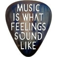 thumbnail image 1 of Azezo Metal Guitar Pick Dcor 12X10 Music Wall Art Arte De Pared De Guitarra Inoxidable Con Música Es Lo Que Suenan Los Sentimientos, 1 of 5