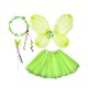 thumbnail image 3 of Disfraz de hada para niñas, vestido de ensueño para juegos de simulación, cumpleaños y carnaval. Verde, 3 of 9