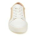 thumbnail image 6 of Journee Womens Lynz Two-Tone Lace-Up Sneakers, Widths Available, 6 of 8