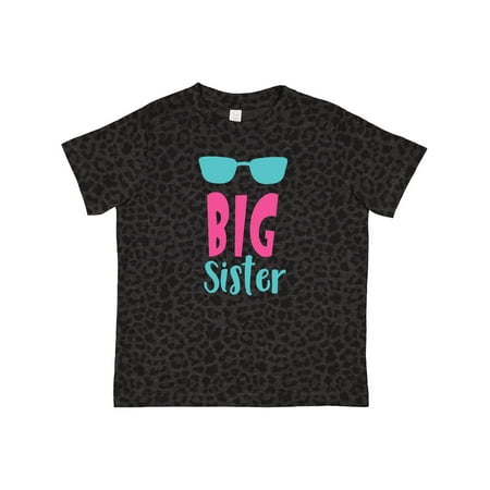 

Inktastic Big Sister Older Sister Sunglasses Sibling Gift Toddler Toddler Girl T-Shirt