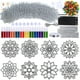 thumbnail image 4 of Kit de manualidades con forma de campanillas de viento con forma de flor de loto para niños, 4 of 9