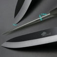thumbnail image 5 of Ceramic Knives Kitchen 6-inch Chef Knife Paring Knife Set with Covers Rust Proof Fruit Vegetable Cooking Tool, 3" 4" 5" Black Knife Set, 5 of 9