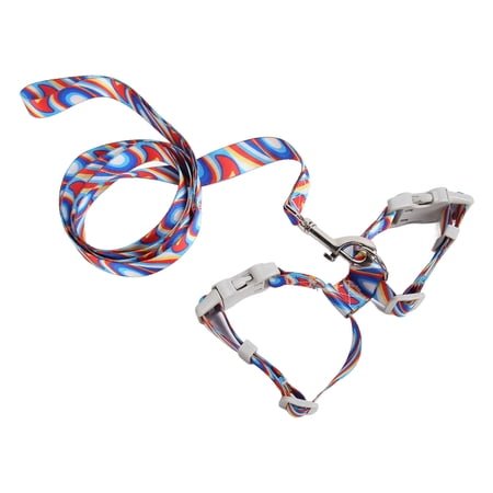 Cat Harness And Leash Set Escape Proof Changeable Soft Kitten Walking ... - Calming Weighted Cat Harness With Quick-Release Buckle