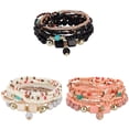 thumbnail image 1 of JINLUO 1-3-6Sets Boho Bohemian Beaded Bracelets Stackable Stretch Bracelets for Women, Adjustable Handmade Multilayer Multicolor Summer Beach Layered Bracelets Jewelry Friend Holiday Gift, 1 of 9