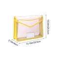 thumbnail image 3 of Homekingdee A4 Plastic Document Pouch with Reinforced Edges - Transparent Snap-Closure Waterproof and Dirtproof File Bag for Office Documents Organization, 3 of 6
