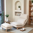 thumbnail image 3 of Lazy sofa balcony leisure chair bedroom sofa chair foldable reclining chair leisure single sofa functional chair,White, 3 of 14