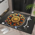 thumbnail image 1 of Sentmoon Savings Vintage Floor Mat Record Player Radio Theme Rug Non-Slip Dirt-Resistant Carpet for Home Living Room or Entryway with Creative Retro Design Limited-Time Clea-rance Savings, 1 of 6