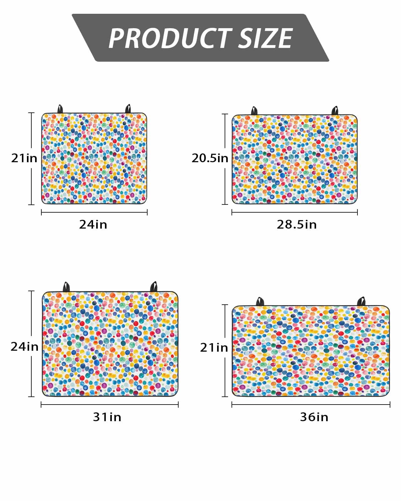 Stove Top Covers for Electric Stove, Colorful Polka Dot Glass Stovetop Cover Protector, Rainbow Polka Dots Watercolor Induction Cooktop Protector Oven Mat for Kitchen Countertop 36"x21"