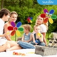 thumbnail image 2 of 4Pcs Pinwheels for Garden,Colorful Flower Rainbow Garden Windmill,Wind Lawn Pinwheels Garden Windmills, 2 of 8