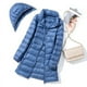 thumbnail image 5 of Chaqueta ligera con capucha de longitud media para mujer, con capucha, para otoño e invierno, desmontable, con capucha, 5 of 5