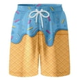 thumbnail image 4 of Boys Casual Shorts Athletic Gym Shorts Elastic Waist With Pockets Summer Sports Outdoor Homewear Kids Light Blue 6 Y 7 Y, 4 of 4