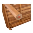thumbnail image 5 of Christopher Knight Home Modern 6-Person Acacia Wood Outdoor Rectangular Dining Table, Teak Finish, 5 of 12