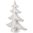 thumbnail image 4 of Shiny Speckled Christmas Tree Tabletop Decoration - 10" - White, 4 of 7
