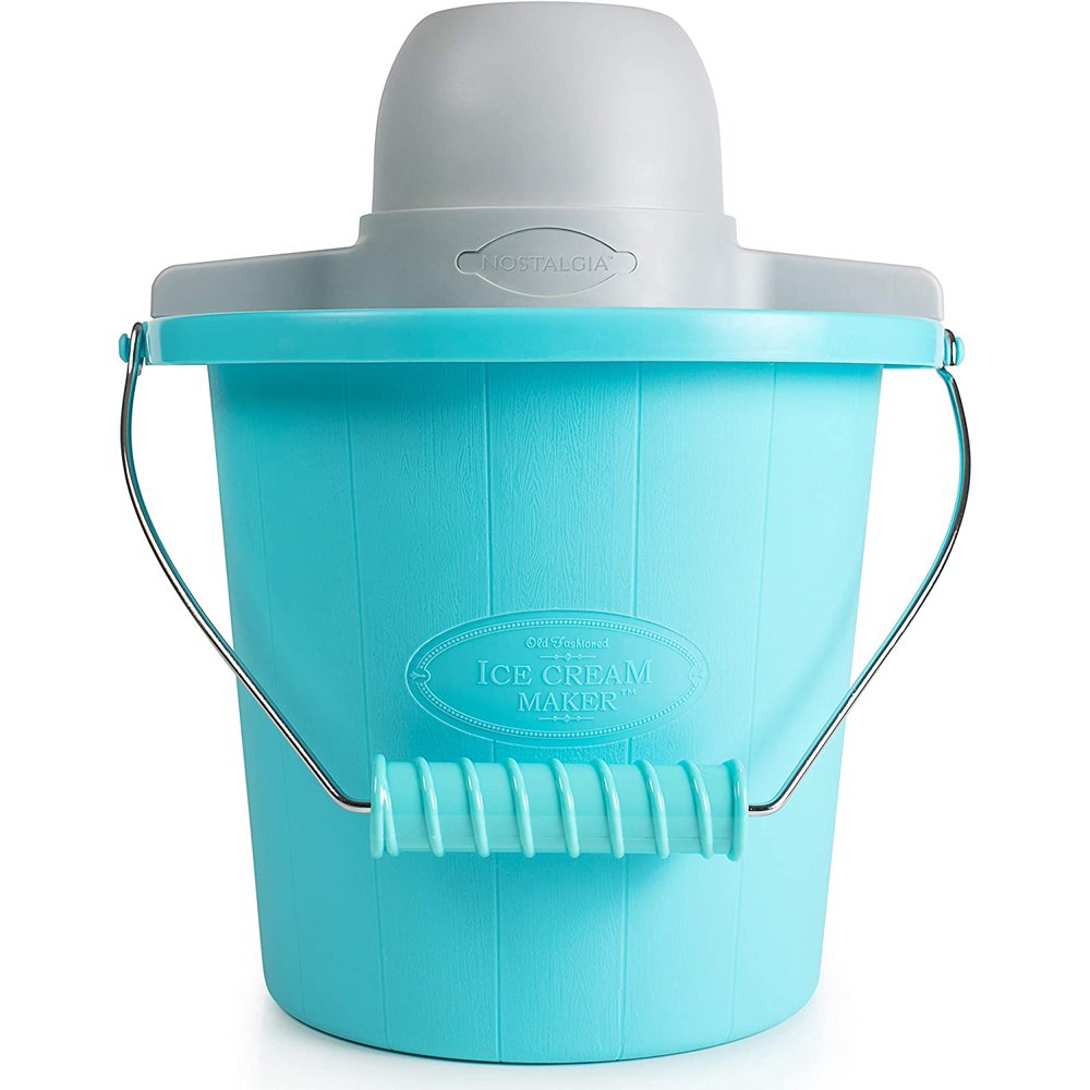 Nostalgia Electric Ice Cream Maker With EasyCarry Handle Makes 4
