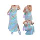 thumbnail image 2 of TRKIYQC Chic mujeres Boho Floral Maxi vestido Sexy cuello en V vendaje Spaghetti Strap Split vestido largo verano playa fiesta vacaciones ropa de calle TRKIYQC moderno, 2 of 9